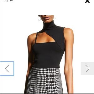 Alice and Olivia Wynn cutout asymmetric tank